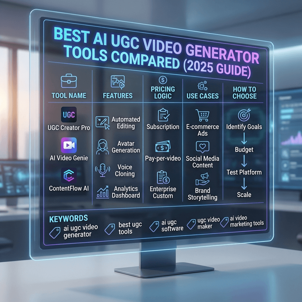Best AI UGC Video Generator Tools Compared (2025 Guide)