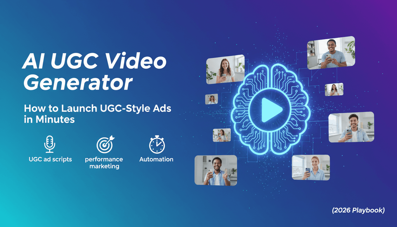 AI UGC Video Generator: How to Launch UGC-Style Ads in Minutes (2026 Playbook)