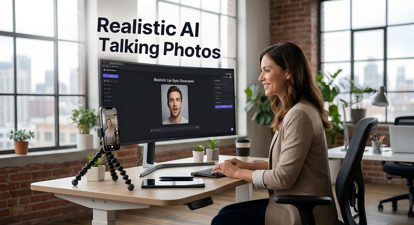 Create Realistic Lip-Sync Videos with an AI Talking Photo Generator