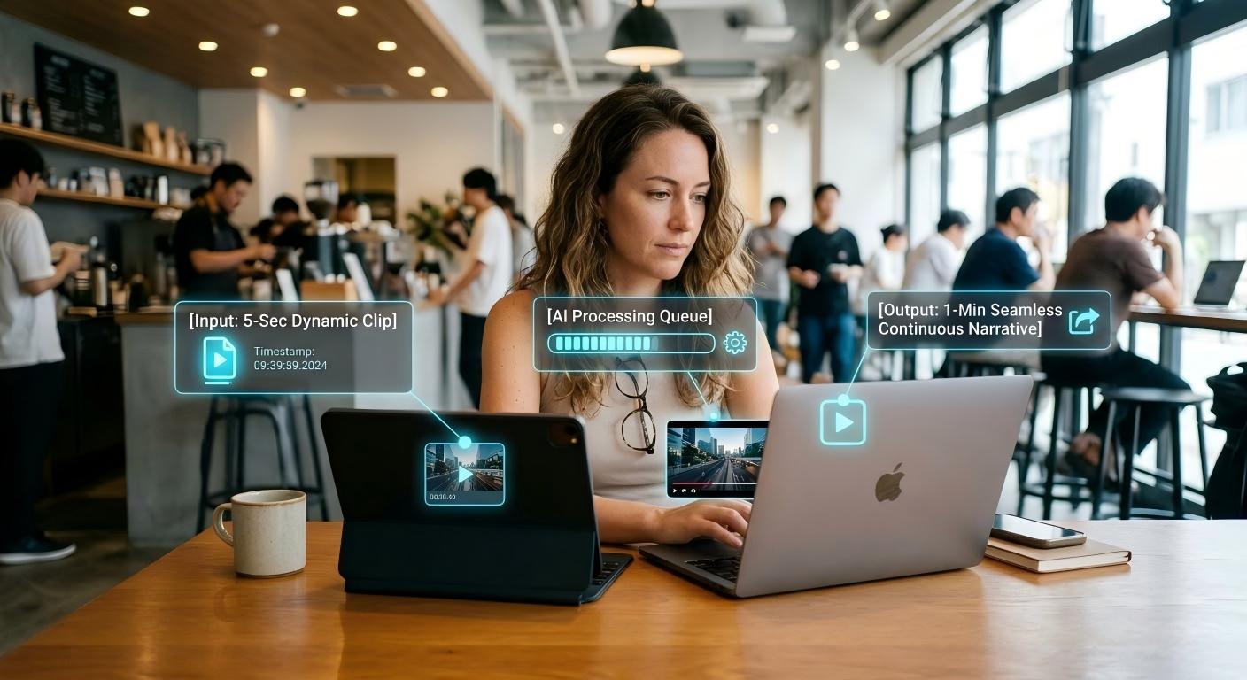 User interface of an AI expansion tool, highlighting the prompt modification field during the extension workflow