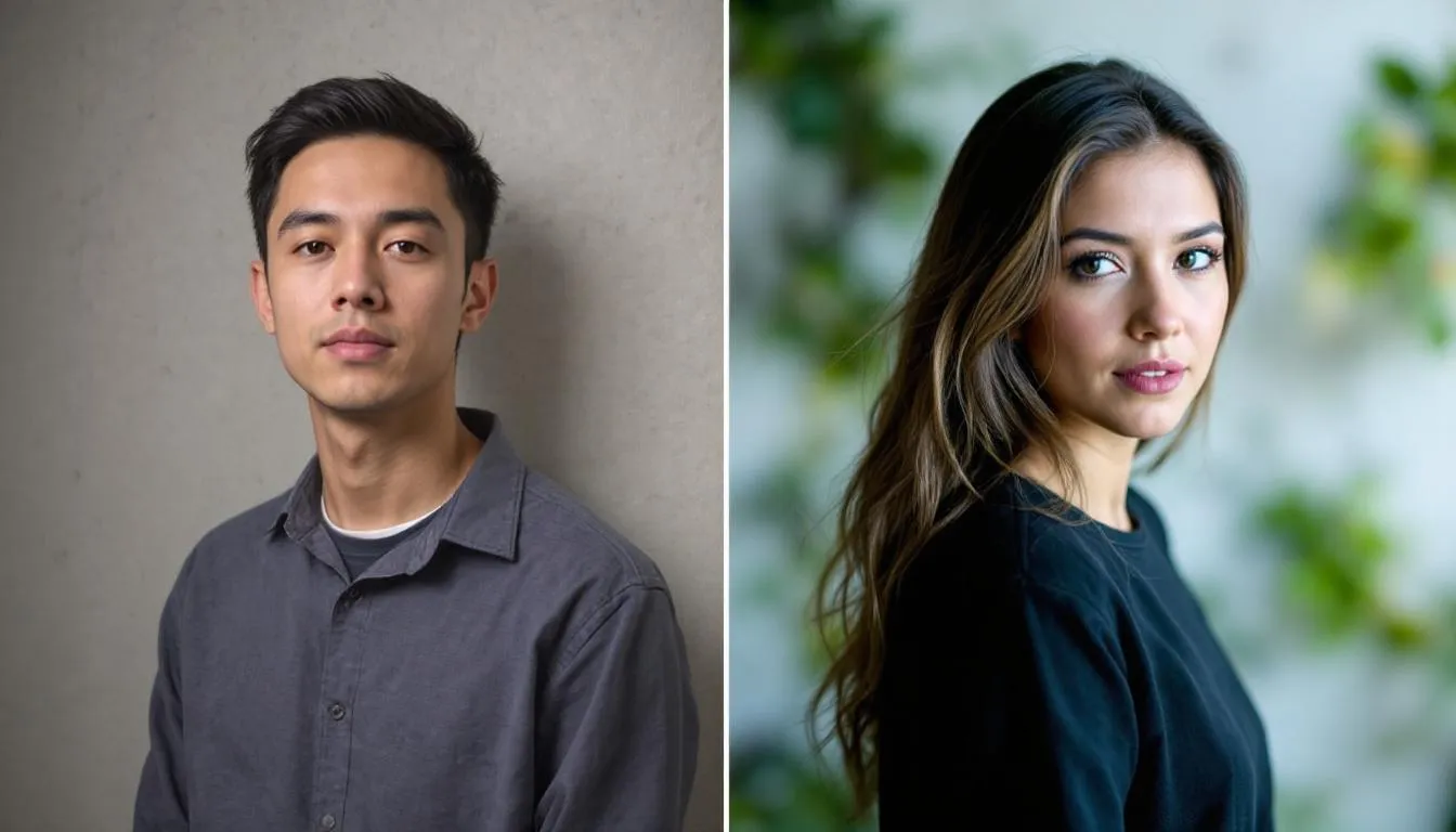 The image showcases a side-by-side comparison of an ordinary photo and its transformed version, demonstrating the stunning results achieved through AI photo editing. The edited image features professional-quality enhancements, highlighting the capabilities of an AI image editor to elevate ordinary images into visually striking content.