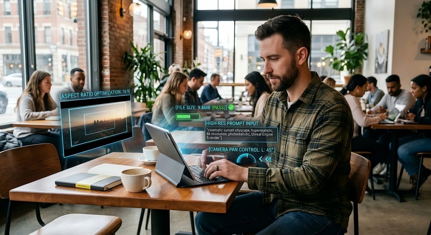 Optimal masking layers within an AI visual editor interface, highlighting foreground/background separation prior to video synthesis